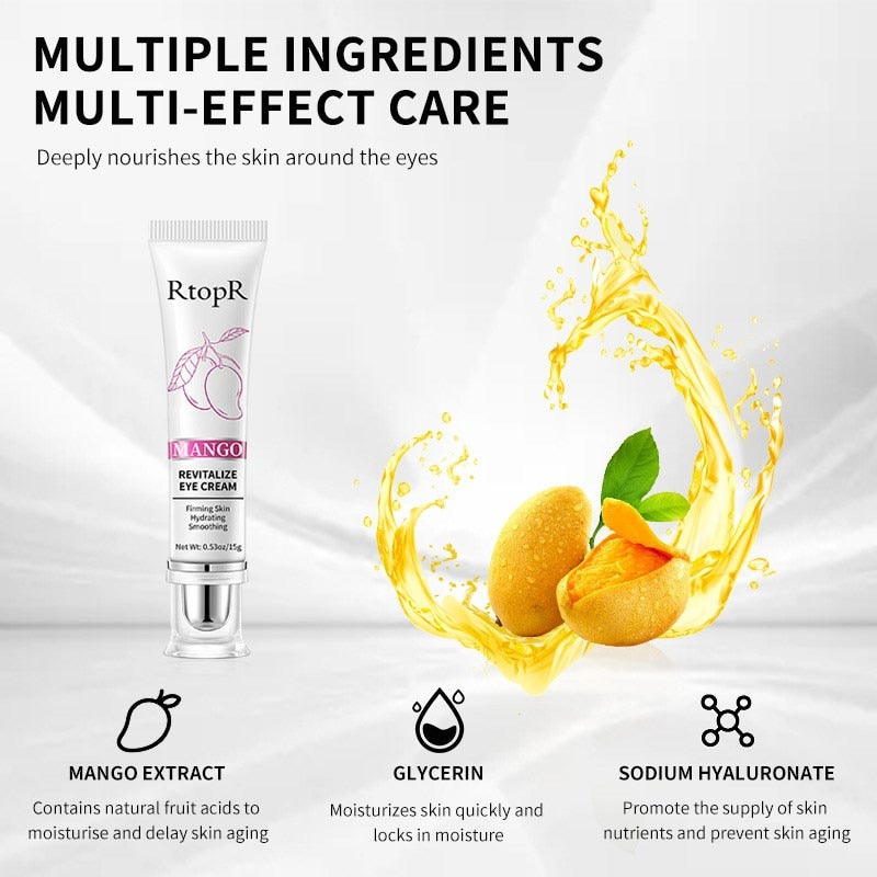 Eye Cream RtopR Mango Anti-Wrinkle Moisturizing Anti-Age Remove Dark Circles Eye Care Against Puffiness And Bags Hydrate Cream