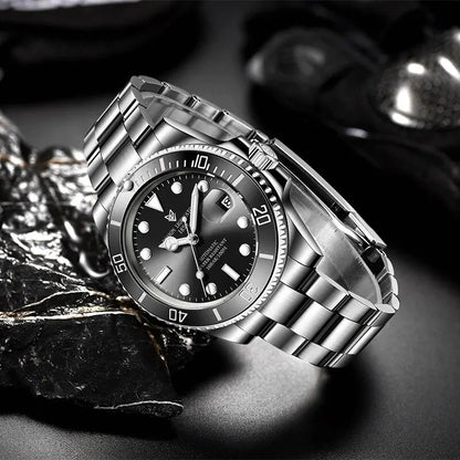 2024 LIGE New Watch Men Mechanical Wristwatch Luxury Automatic Watch Stainless Steel Watches For Men Clock Man Relogio Masculino