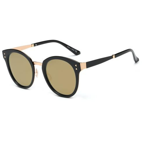 Women Polarized Round Cat Eye Sunglasses